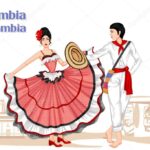 depositphotos 116136760 stock illustration colombian couple performing cumbia dance